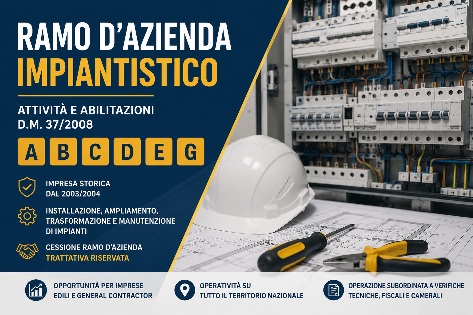 Ramo d'azienda impiantistico DM 37/08 A-B-C-D-E-G in vendita - foto 1