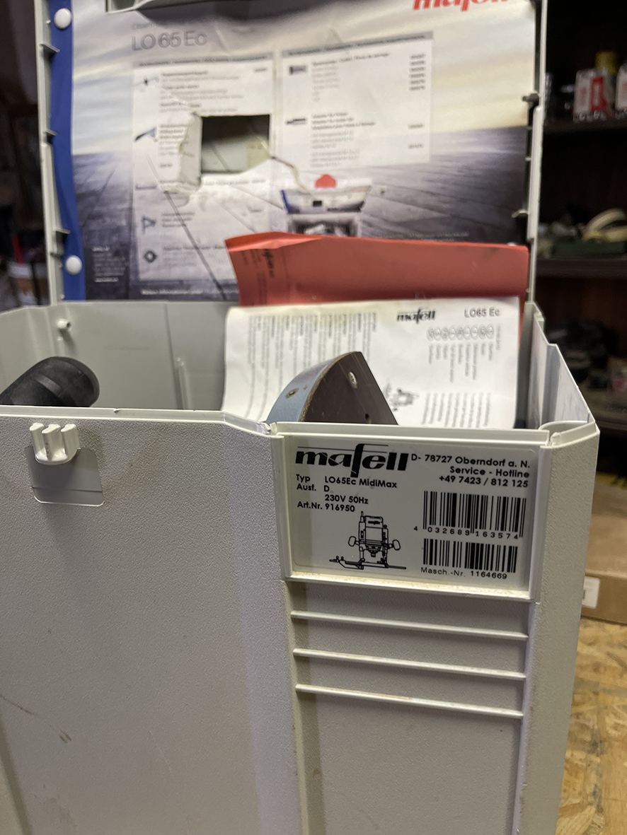 FRESATRICE VERTICALE MAFELL LO65EC USATA POCHISSIMO in vendita - foto 6