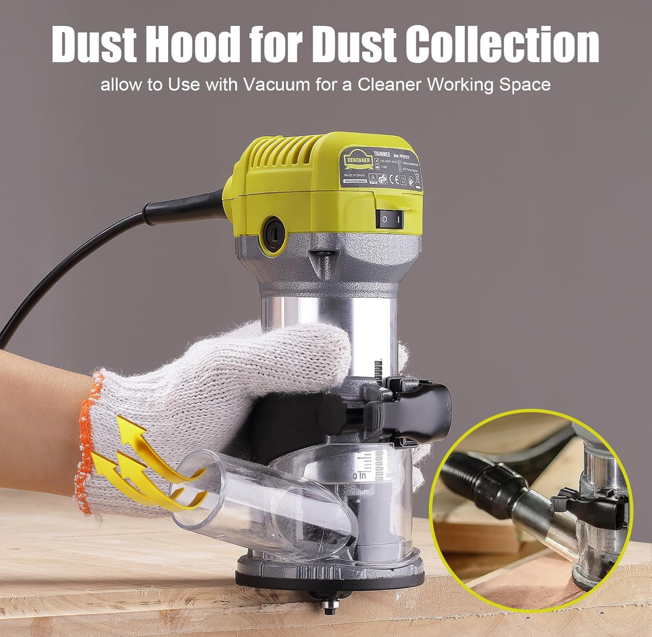 Fresatrice Rifilatore, DEWINNER Router di legno in vendita - foto 5