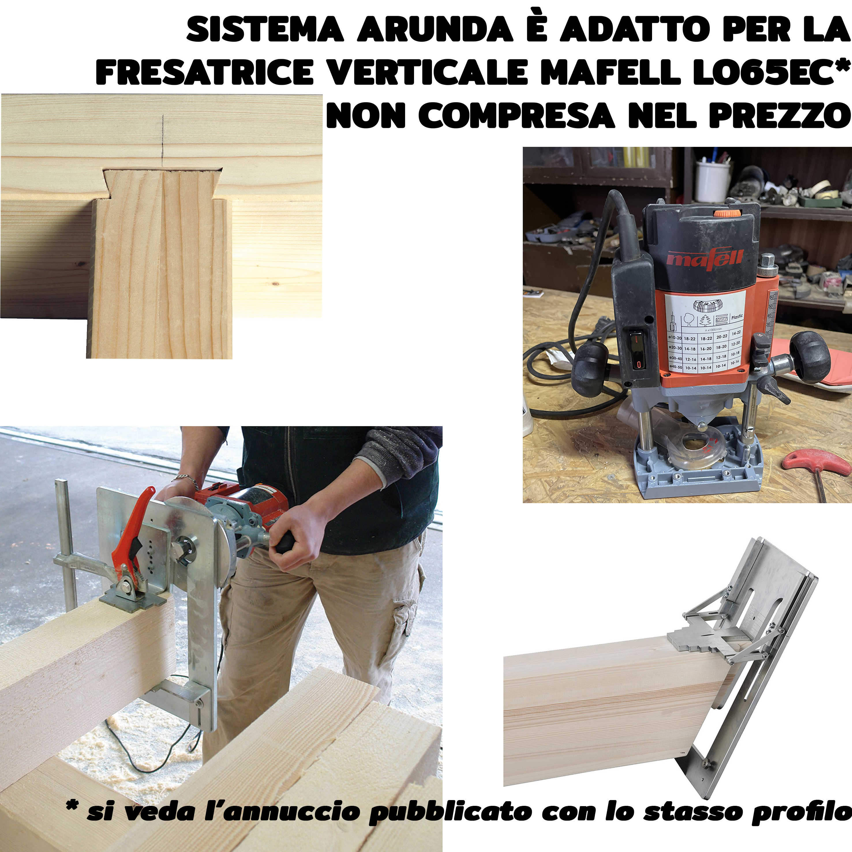 VENDO MAFELL Arunda 80N Maxi – FRESARE CODA DI RONDINE in vendita - foto 4
