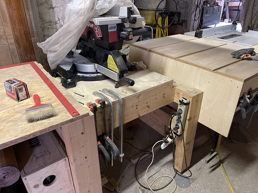 TRONCATRICE CIRCOLARE FEMI 1050 3D LEGNO E ALLUMINIO in vendita - foto 6